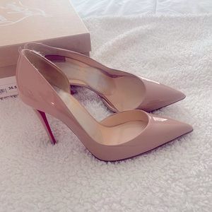 Christian Loubitan nude pumps size 35.5